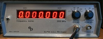 Frequenzimetro 300 Mhz